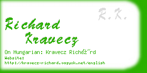 richard kravecz business card